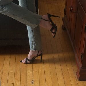 Fashion Nova Black Strappy Heels